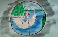 подведены итоги областного детского творческого конкурса «Не стреляйте в белых лебедей!» - фото - 12